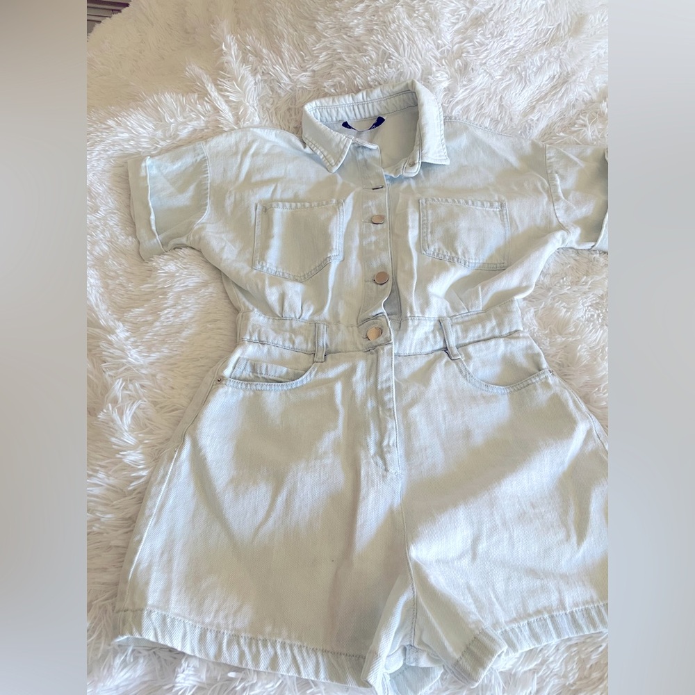 Zara Denim RomperSize M